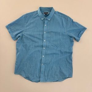 Neon Blue Club Room SS XL Men’s Button Shirt Extra Large Short Sleeve